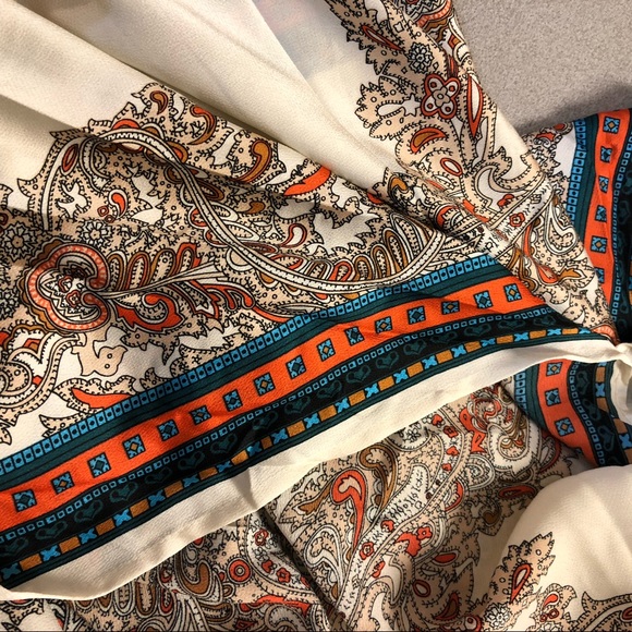 Umgee | Scarf Print Dolman Long Sleeve Kimono - Picture 6 of 8